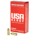 Winchester Ammunition USA Ready 9mm 115-Grain Full Metal Jacket Ammo, Box of 50 Rounds