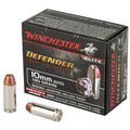 Winchester Ammunition Defender 10mm 180 Grain Hollow Point Ammo – 20 Rounds Per Box