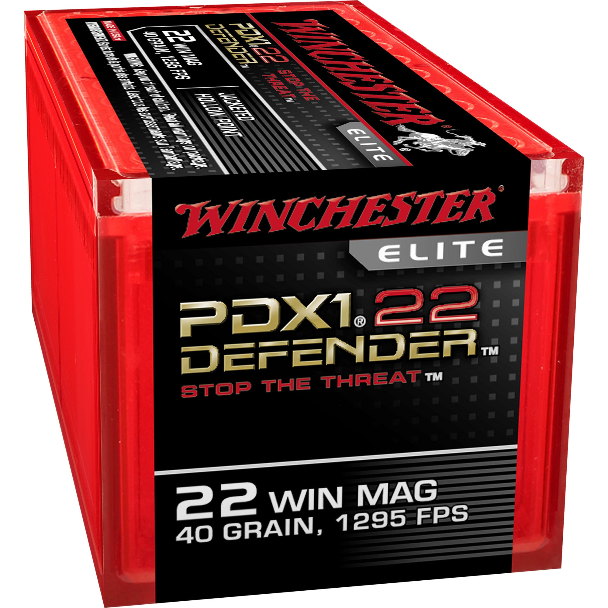 Winchester Ammunition PDX1 Defender .22 WMR 40 Grain Hollow Point Ammunition (50 Rounds per Box)