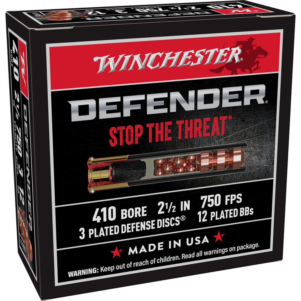 Winchester Ammunition PDX1 Defender 410 Bore 2.5-inch Buckshot - 10 Rounds