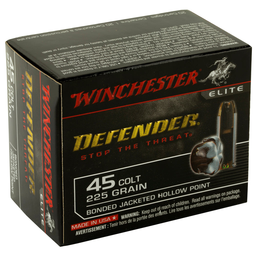 Winchester Ammunition PDX1 Defender .45 Colt Hollow Point 225 Grain - 20 Rounds