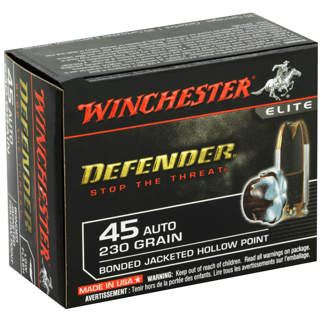 Winchester Ammunition PDX1 Defender 45 ACP 230-Grain Hollow Point Ammunition