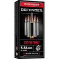 Winchester Ammunition Defender 5.56mm 64-Grain Pointed Soft Point Ammo - 20 Rounds per Box