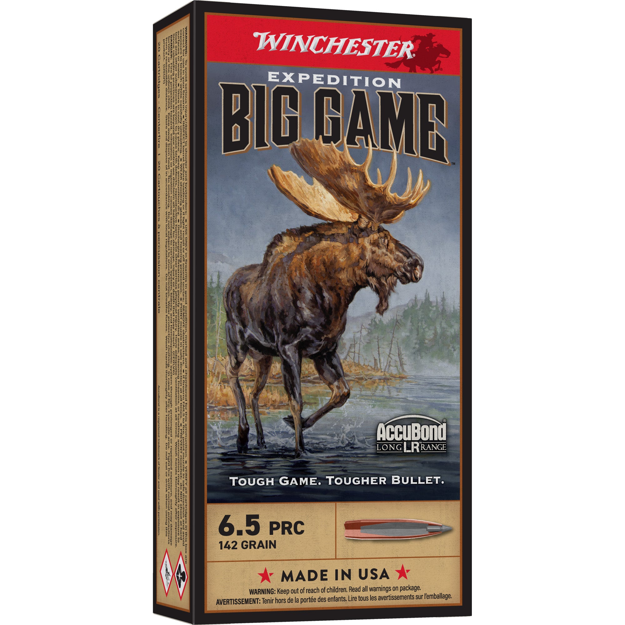 Winchester Ammunition 6.5 PRC Big Game Long Range AccuBond 142 Grain - 20 Rounds