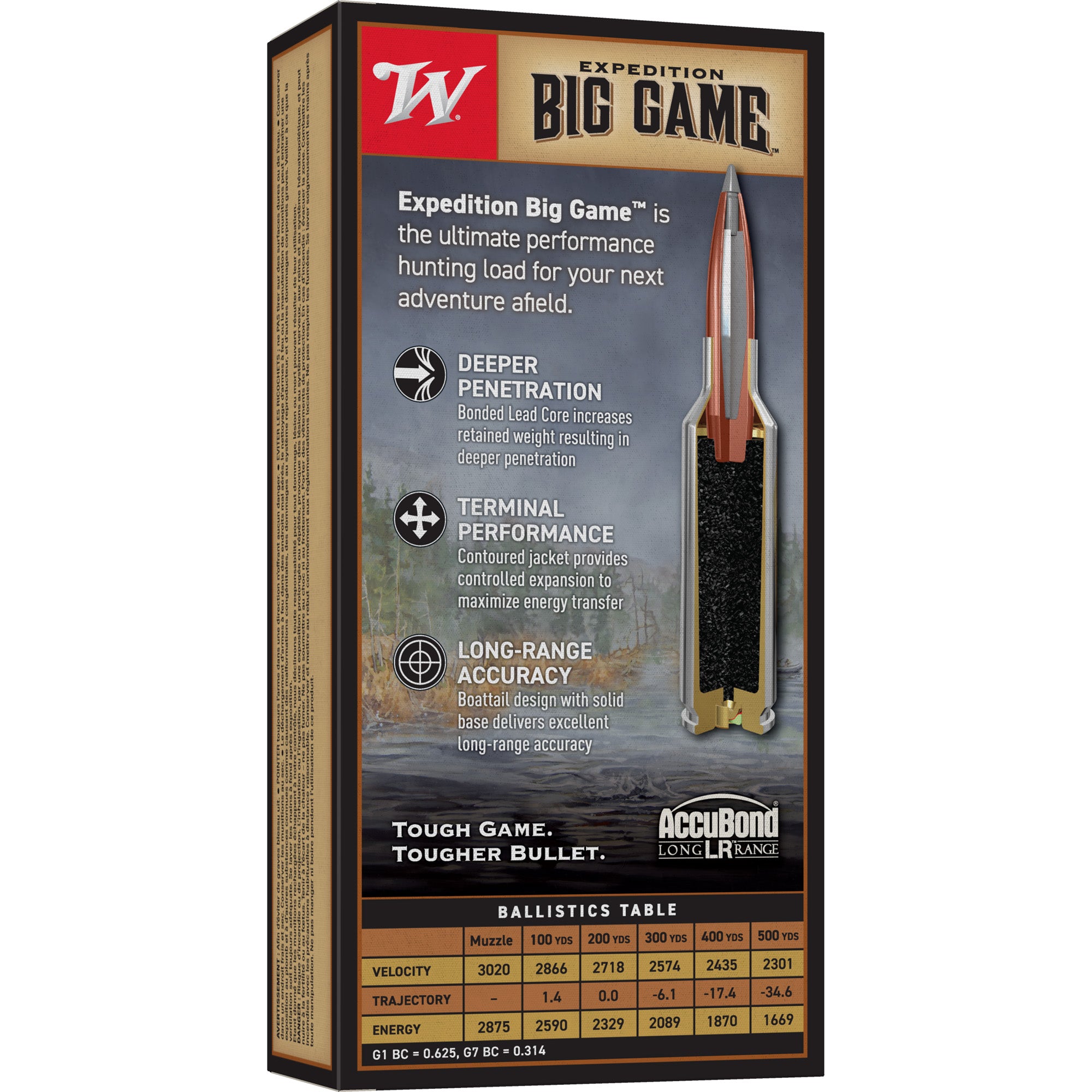 Winchester Ammunition 6.5 PRC Big Game Long Range AccuBond 142 Grain - 20 Rounds