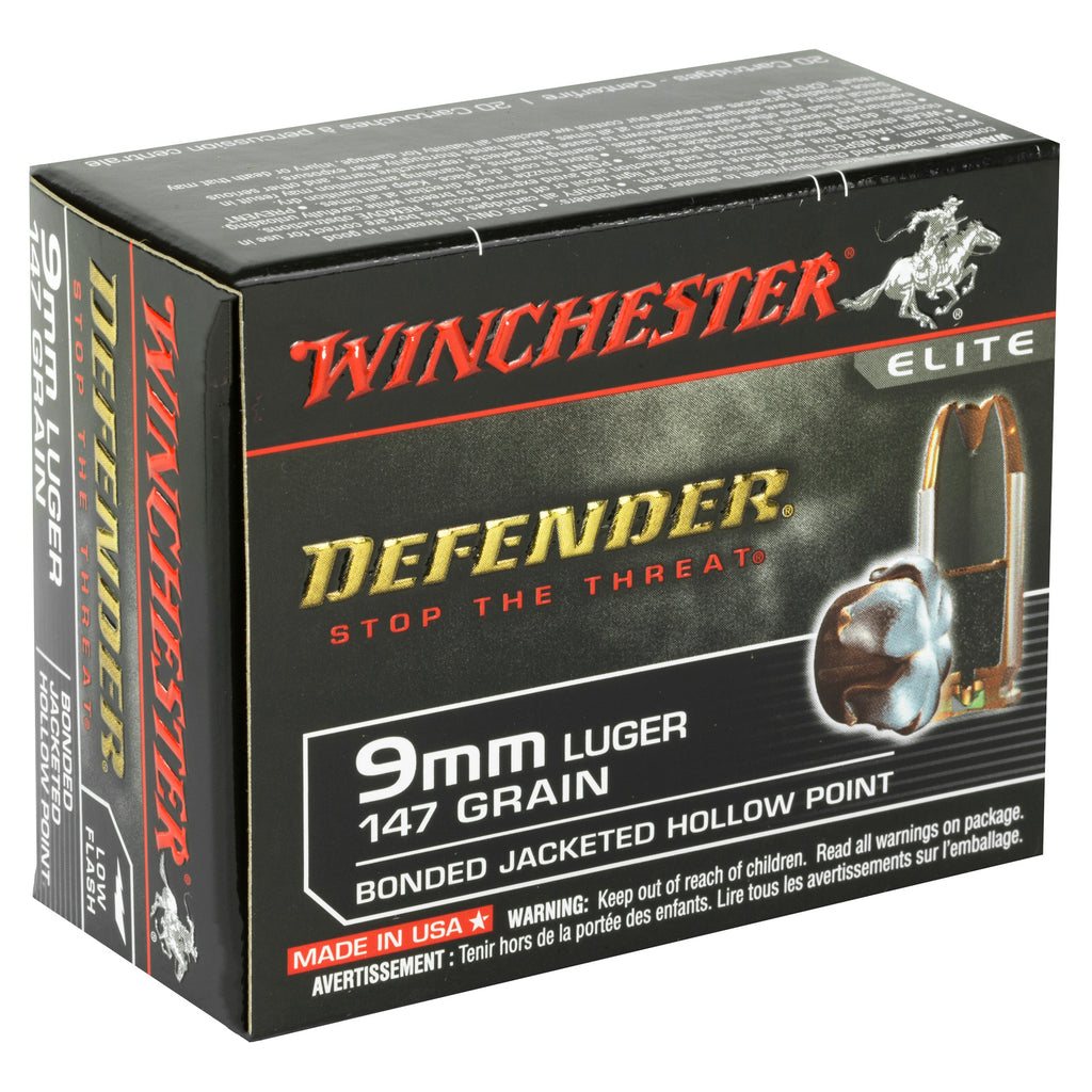 Winchester Ammunition PDX1 Defender 9mm 147-Grain Hollow Point for Personal Protection