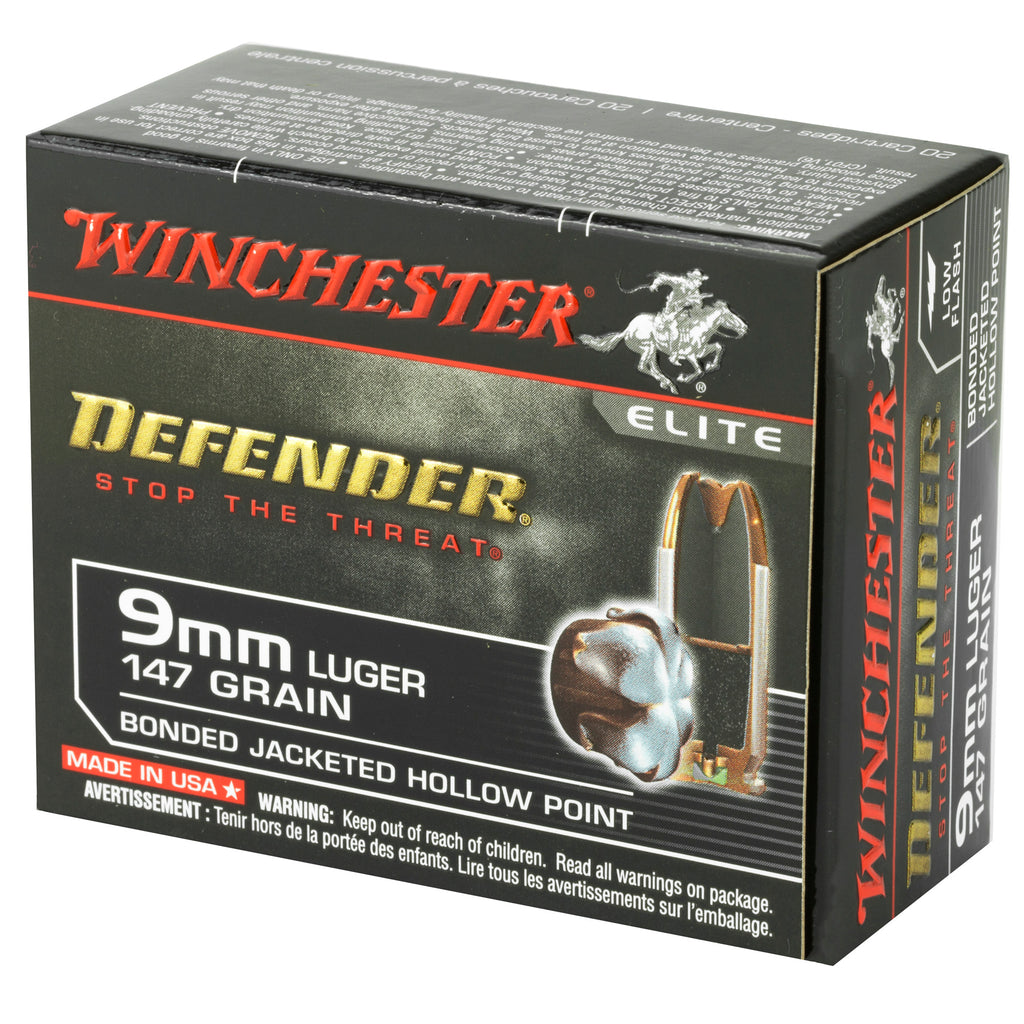 Winchester Ammunition PDX1 Defender 9mm 147-Grain Hollow Point for Personal Protection