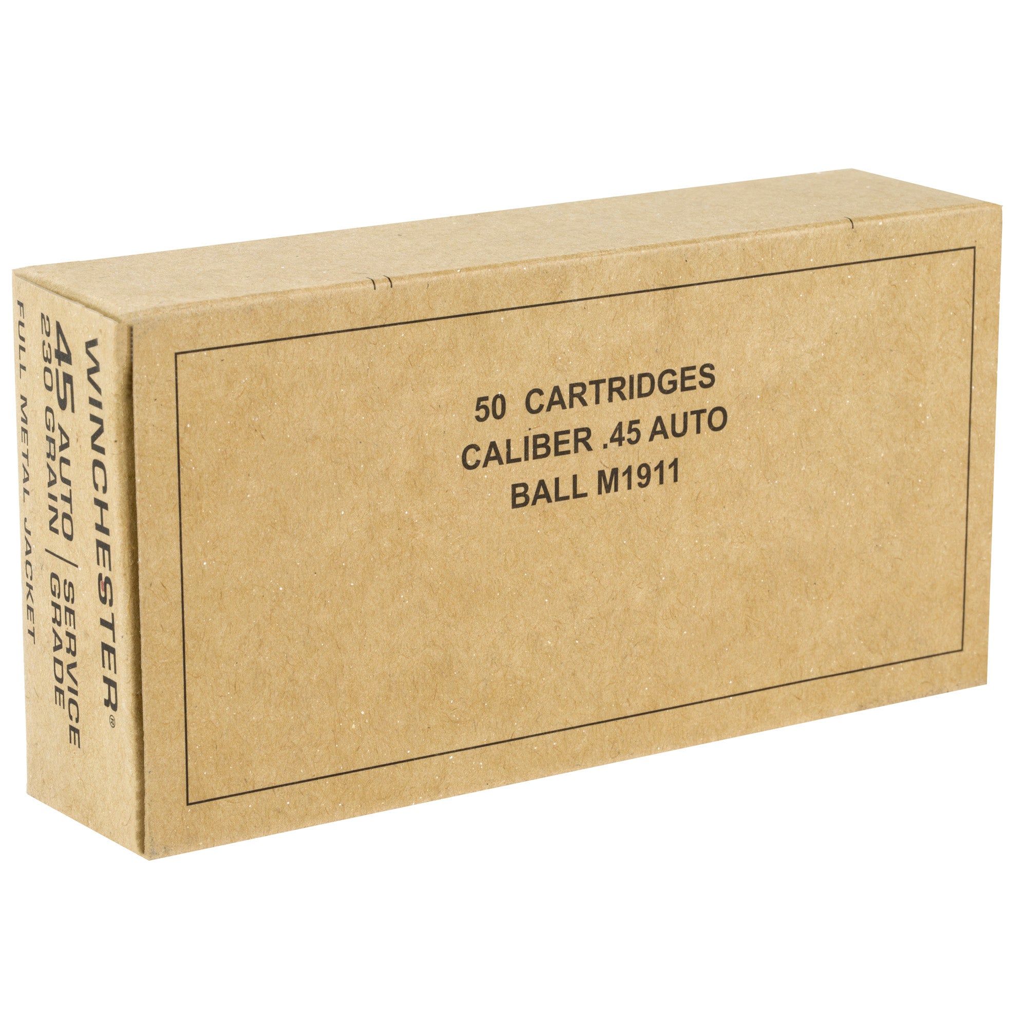 Winchester Ammunition Service Grade 45 ACP Full Metal Jacket 230 Grain - Box of 50 Rounds