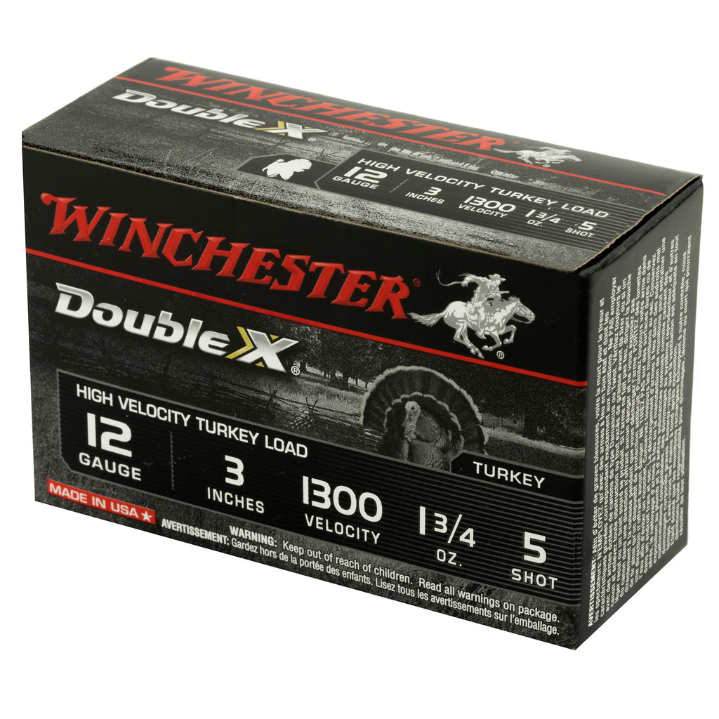 Winchester Ammunition Double X High-Velocity 12 Gauge Shotshells - 1.75 oz, #5 Shot, Pack of 10