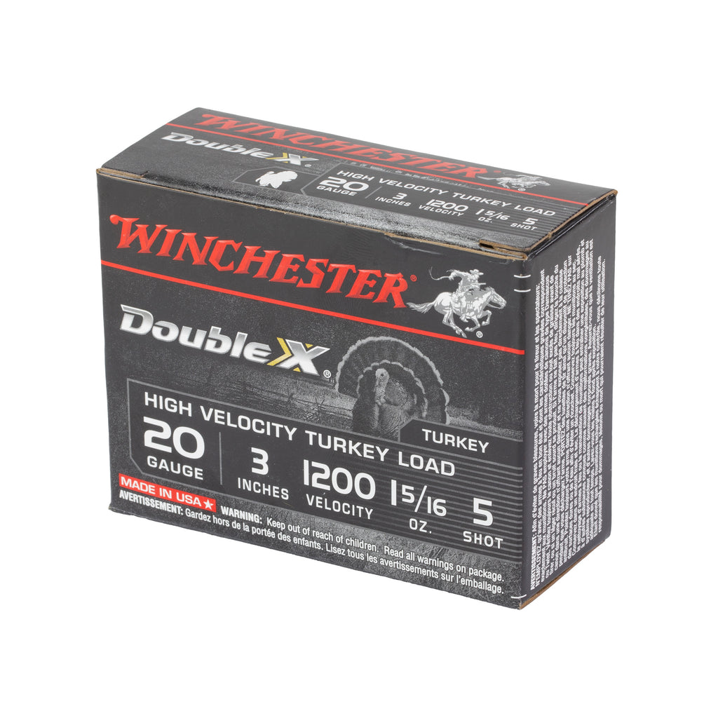 Winchester Ammunition Double X High-Velocity 20 Gauge Shotshells - 1.31 oz #5 Shot, 10 Rounds per Box