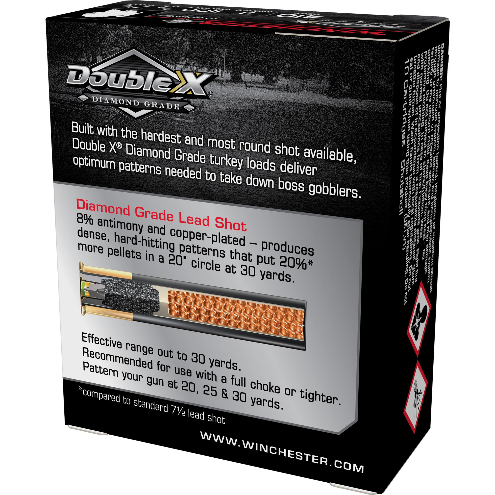 Winchester Ammunition Double X Diamond Grade 410 Bore High Velocity Turkey Load, 3/4 oz #7.5 Shot, 10 Rounds per Box