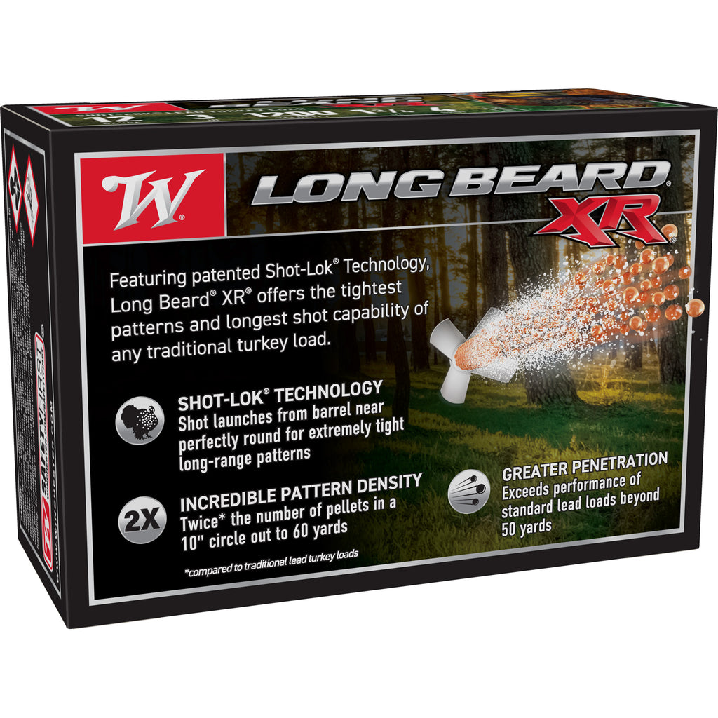 Winchester Ammunition Long Beard XR 12 Gauge #4 Shotshell – 1.75 oz, 10 Rounds per Box