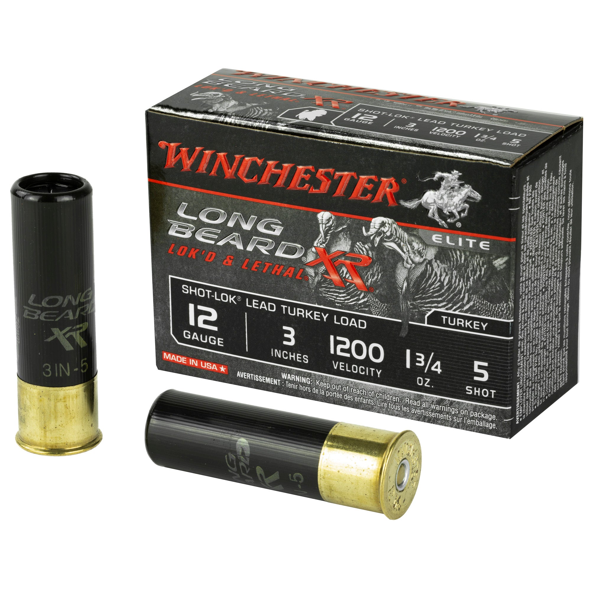 Winchester Longbeard XR 12 Gauge #5 Shotshells – Long-Range Turkey Hunting Ammunition