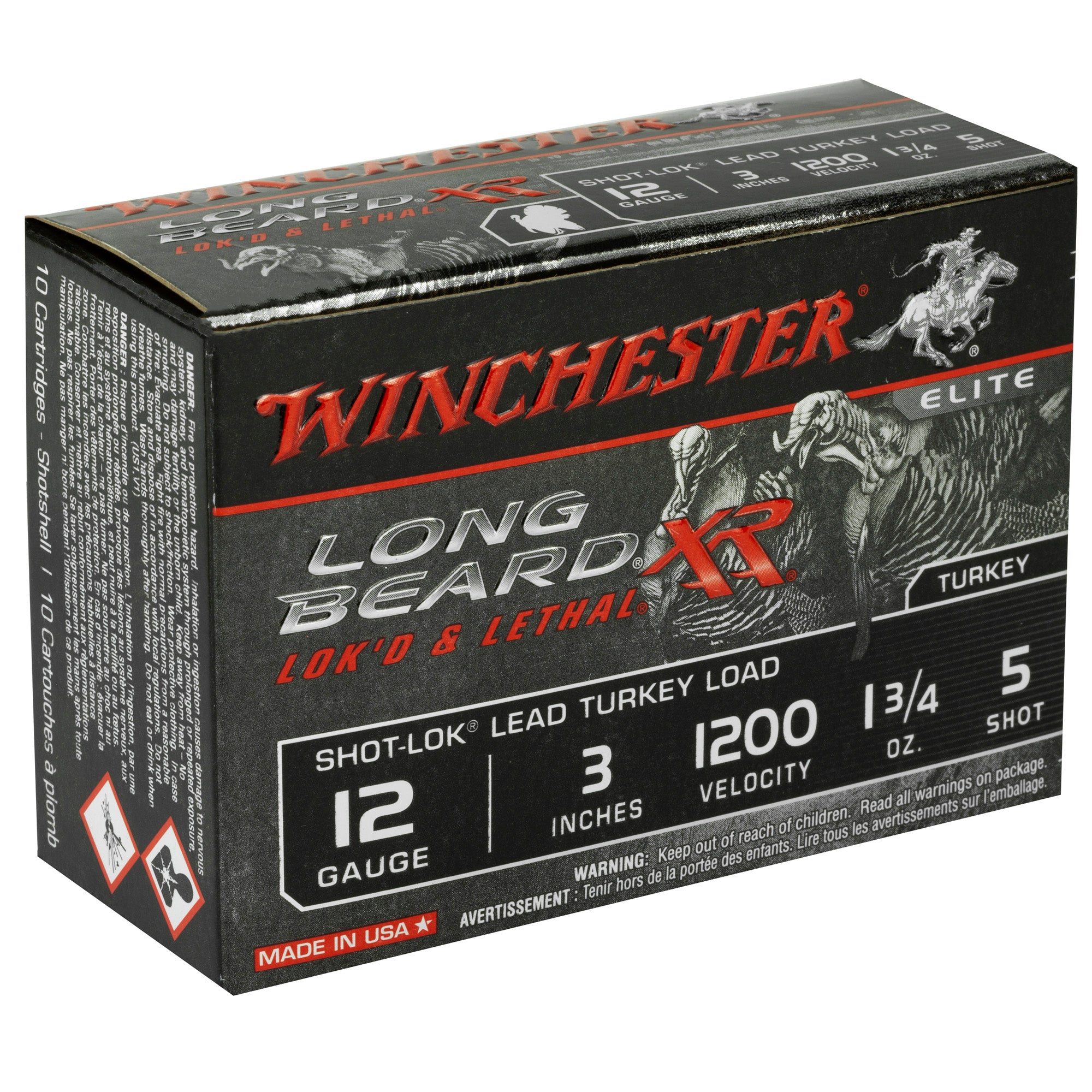 Winchester Longbeard XR 12 Gauge #5 Shotshells – Long-Range Turkey Hunting Ammunition