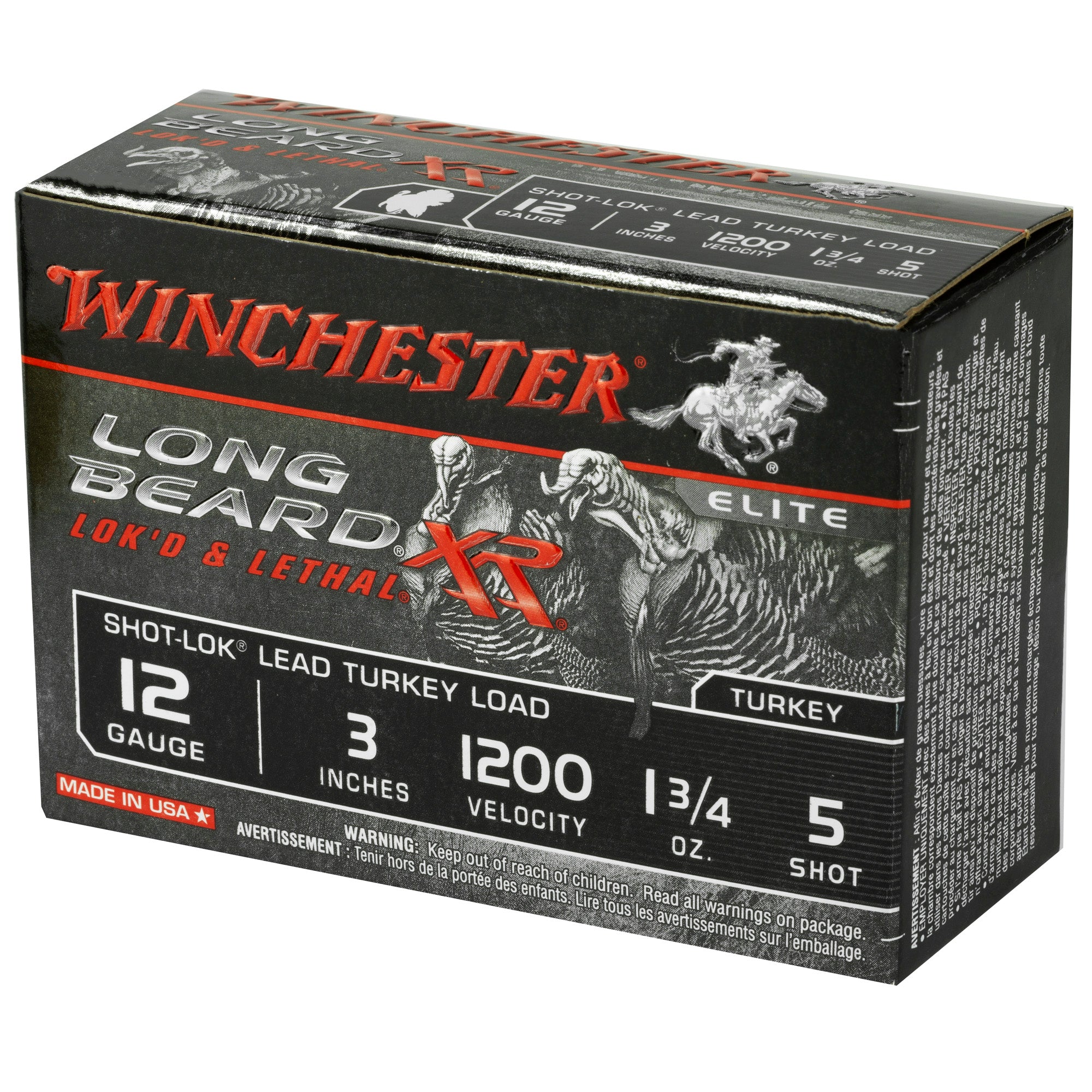 Winchester Longbeard XR 12 Gauge #5 Shotshells – Long-Range Turkey Hunting Ammunition