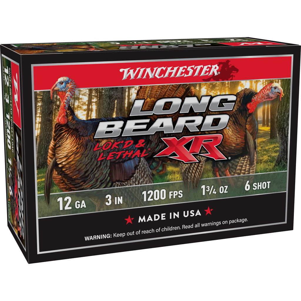 Winchester Ammunition Long Beard XR 12 Gauge #6 Shotshells - 1.75 oz, 10 Rounds per Box