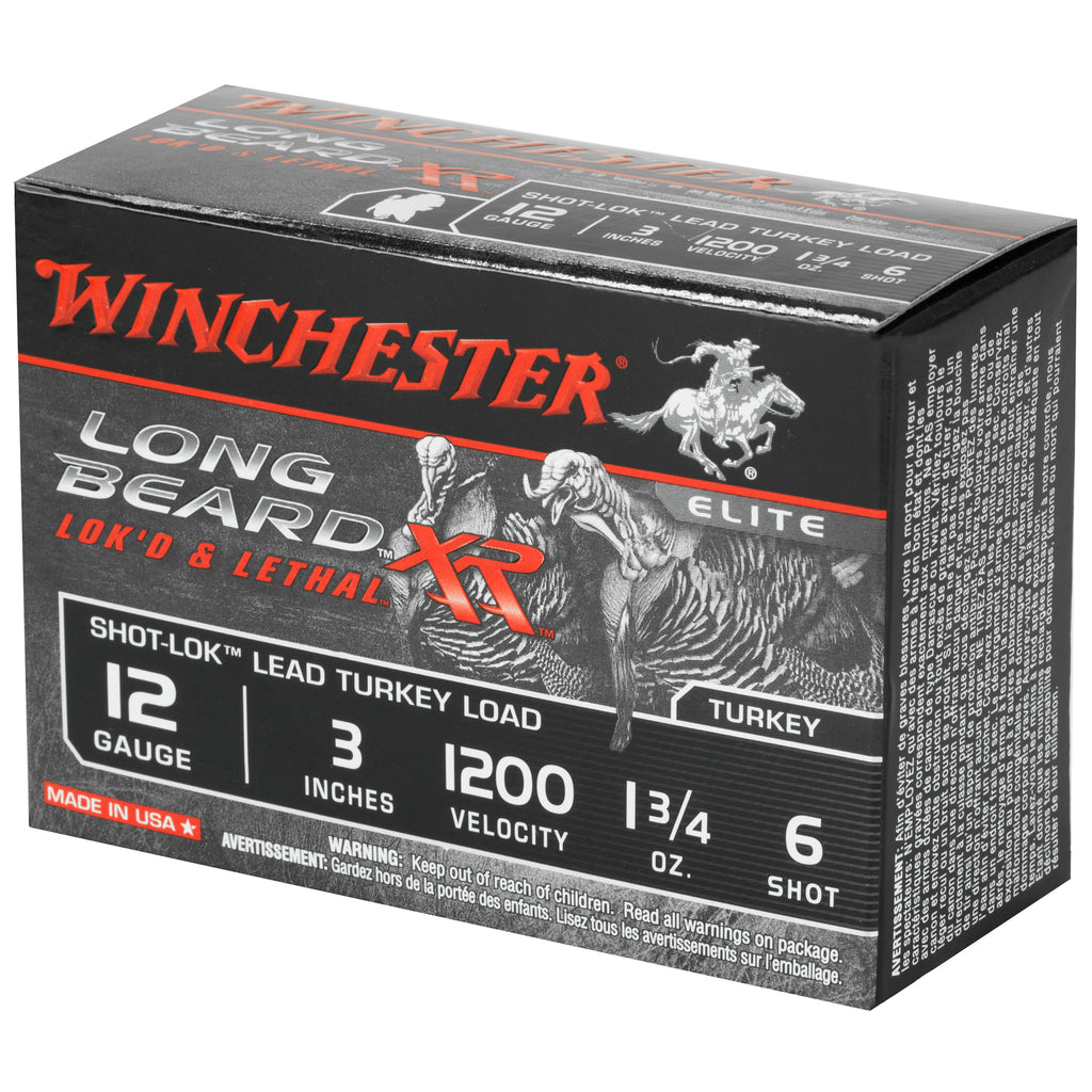 Winchester Ammunition Long Beard XR 12 Gauge #6 Shotshells - 1.75 oz, 10 Rounds per Box