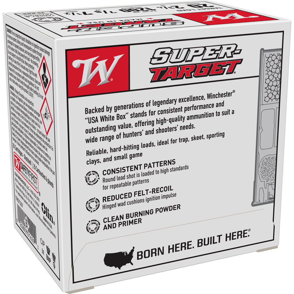 Winchester Ammunition USA 20 Gauge 2.75-Inch #7.5 Shot - Reliable Sporting Clays and Small Game Loads