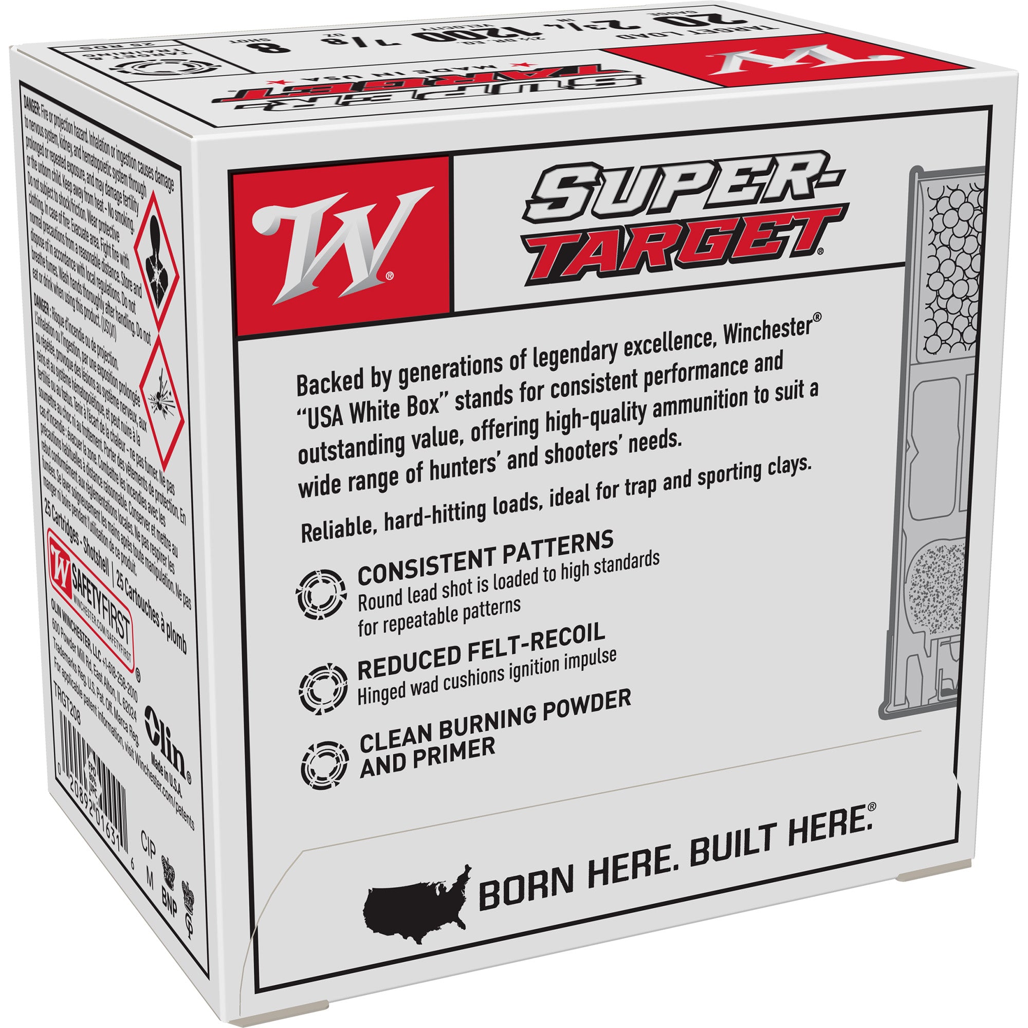 Winchester Ammunition Super Target 20 Gauge 2.75 Inch #8 Shotshells – 7/8 Oz, 25 Rounds per Box