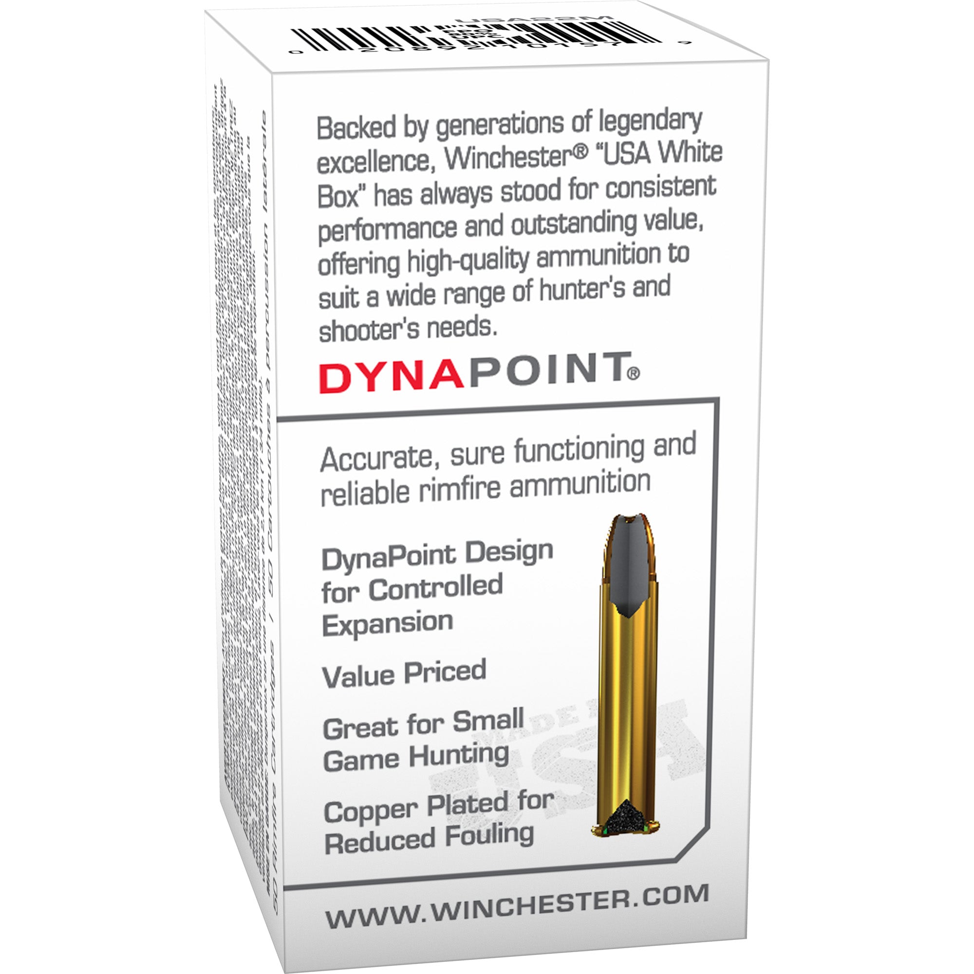Winchester Ammunition USA 22 WMR 45 Grain Hollow Point Ammunition (50 Rounds per Box)