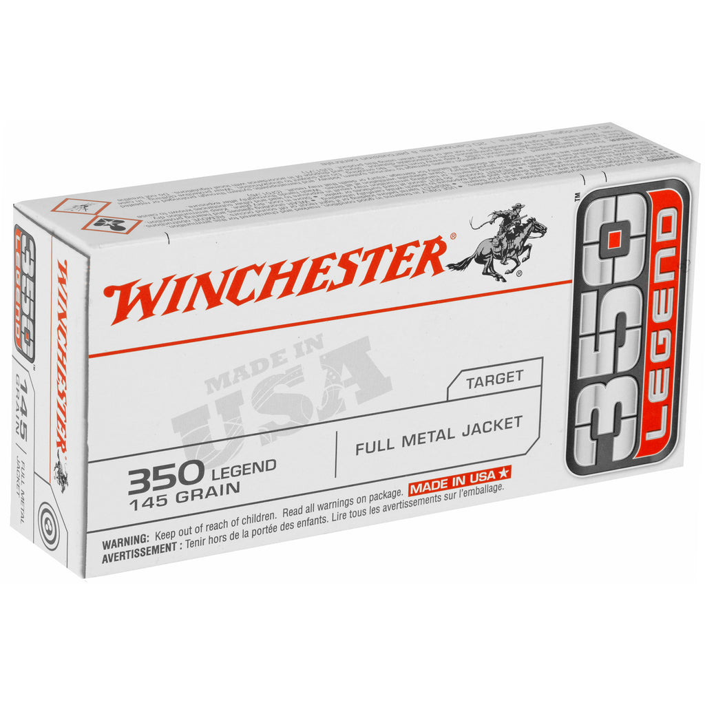 Winchester Ammunition USA 350 Legend 145-Grain Full Metal Jacket Cartridge - 20 Rounds