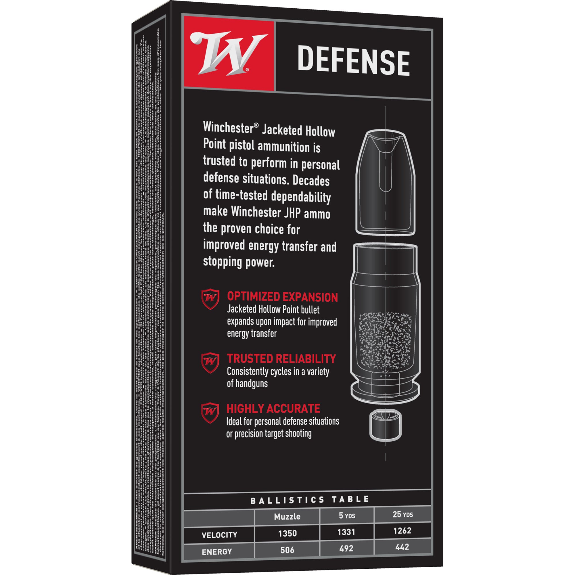 Winchester Ammunition USA 357 Sig 125-Grain Hollow Point Cartridge (50 Rounds)