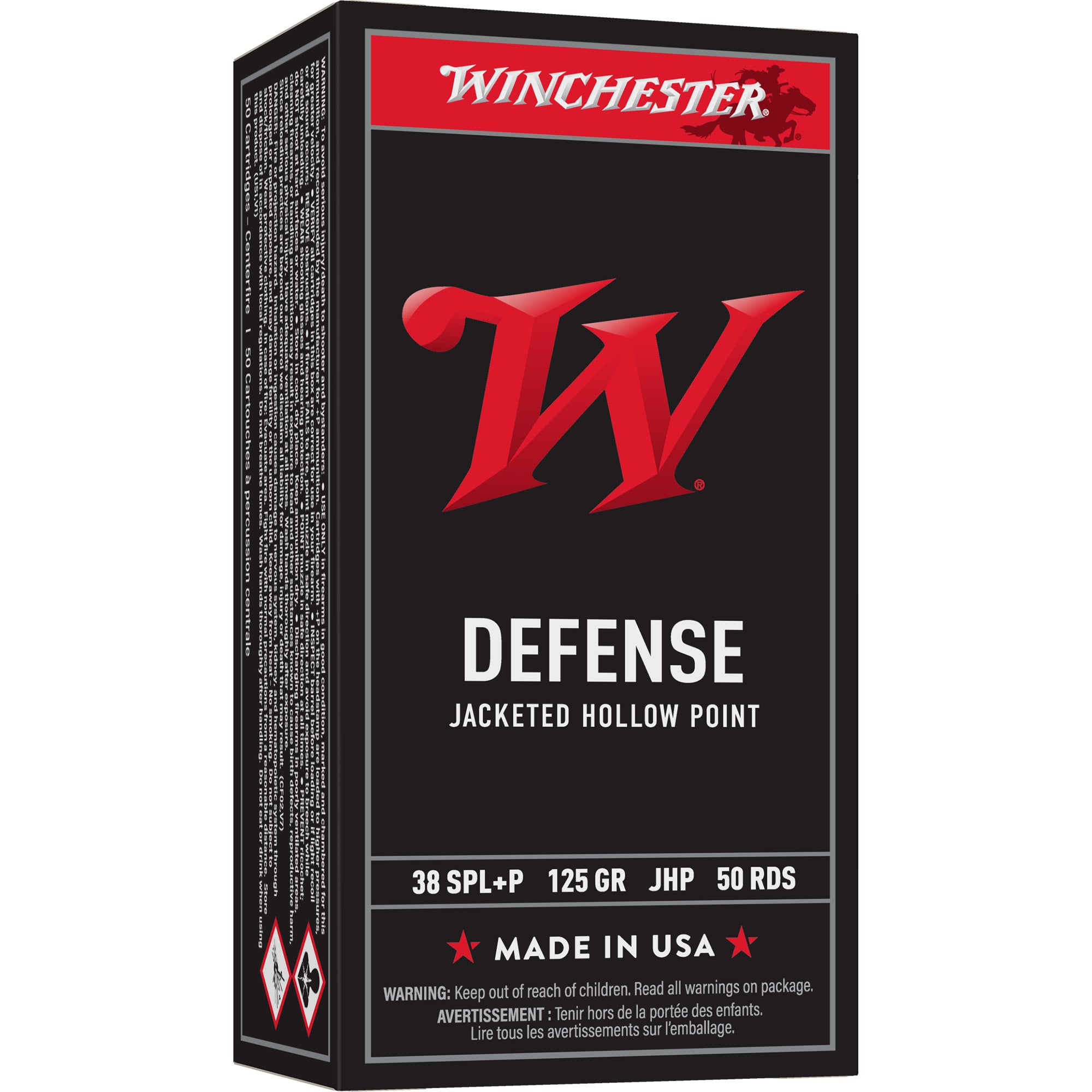 Winchester Ammunition USA 38 Special Hollow Point 125 Grain - 50 Rounds per Box