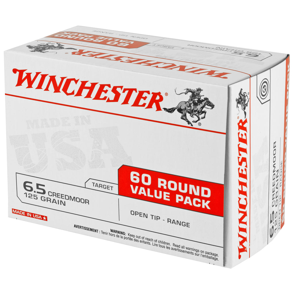 Winchester Ammunition USA 6.5 Creedmoor 125-Grain Open Tip Rifle Ammunition - 60 Rounds Per Box