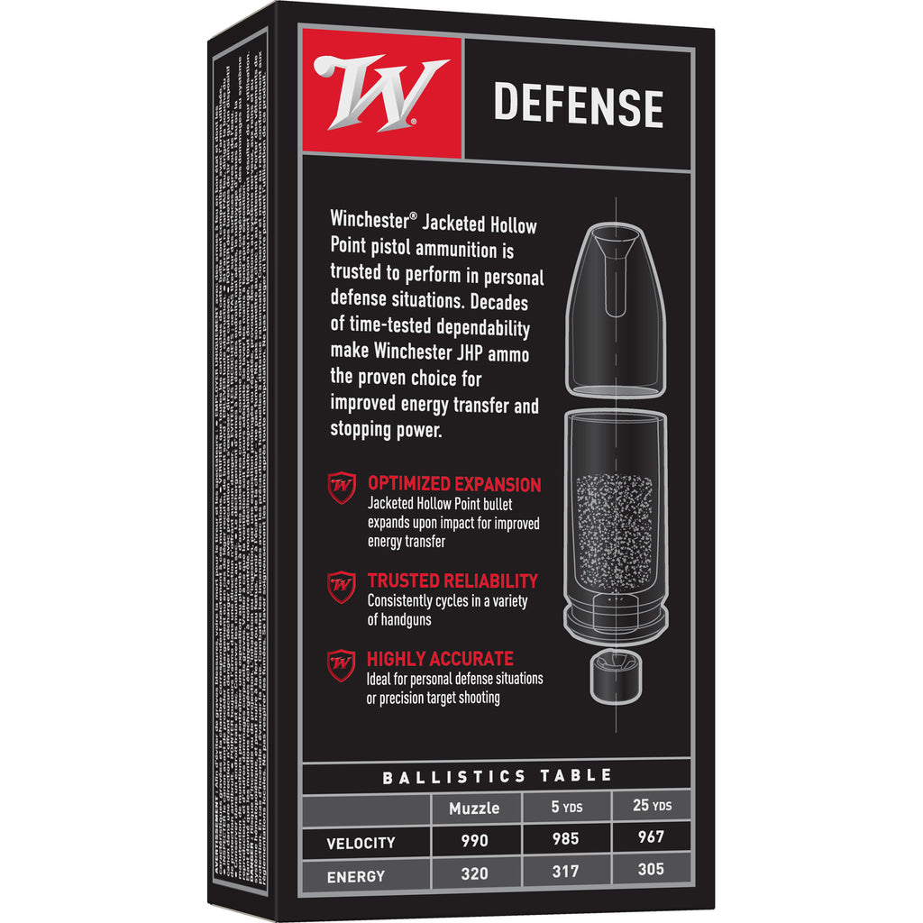 Winchester Ammunition USA 9mm 147 Grain Hollow Point Ammo (50 Rounds per Box, 500 per Case)