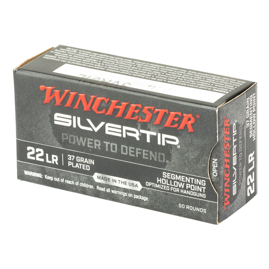 Winchester Ammunition Silvertip .22 LR 37 Grain Hollow Point – 50 Rounds Per Box, 2000 Per Case