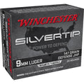 Winchester Ammunition Silvertip 9mm 147 Grain Hollow Point - 20 Rounds per Box, 200 Rounds per Case