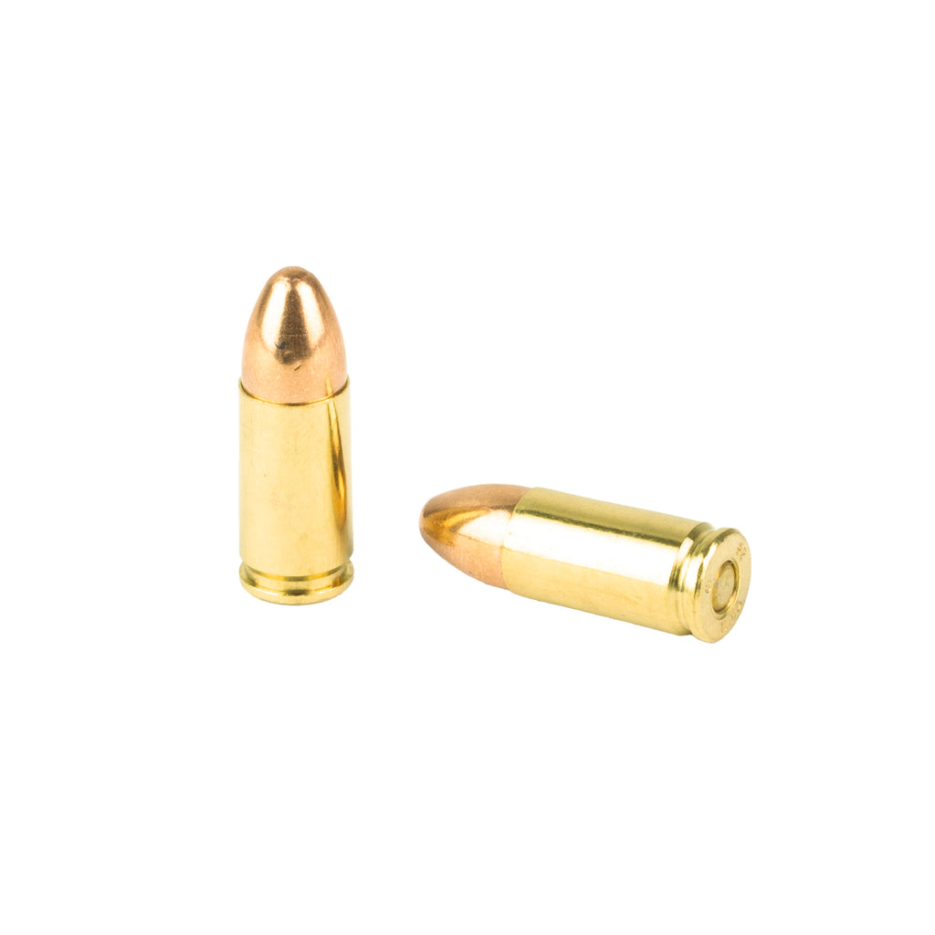 Winchester Ammunition USA 9mm NATO 124-Grain FMJ – 100 Rounds per Box, 1000 per Case