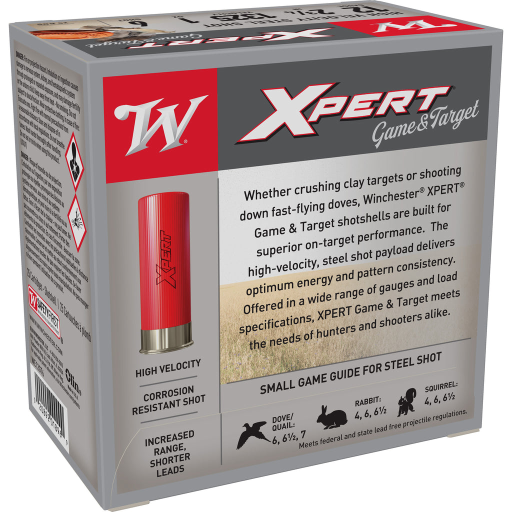 Winchester Ammunition Xpert Target 12 Gauge Steel Shot #6 - 1 oz, 25 Rounds