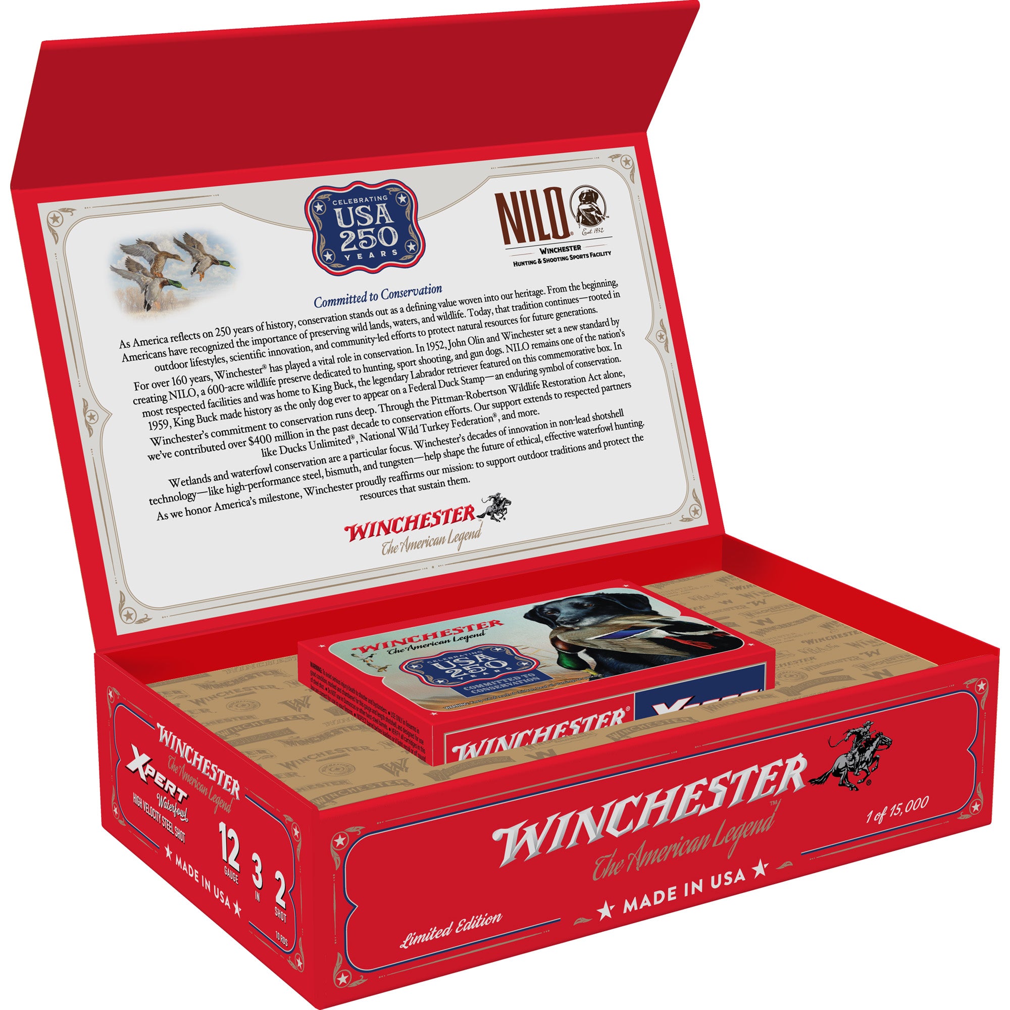 Winchester Ammunition Xpert Steel 12 Gauge Shotshell - 1 1/8 oz #2 - 250th Anniversary Edition
