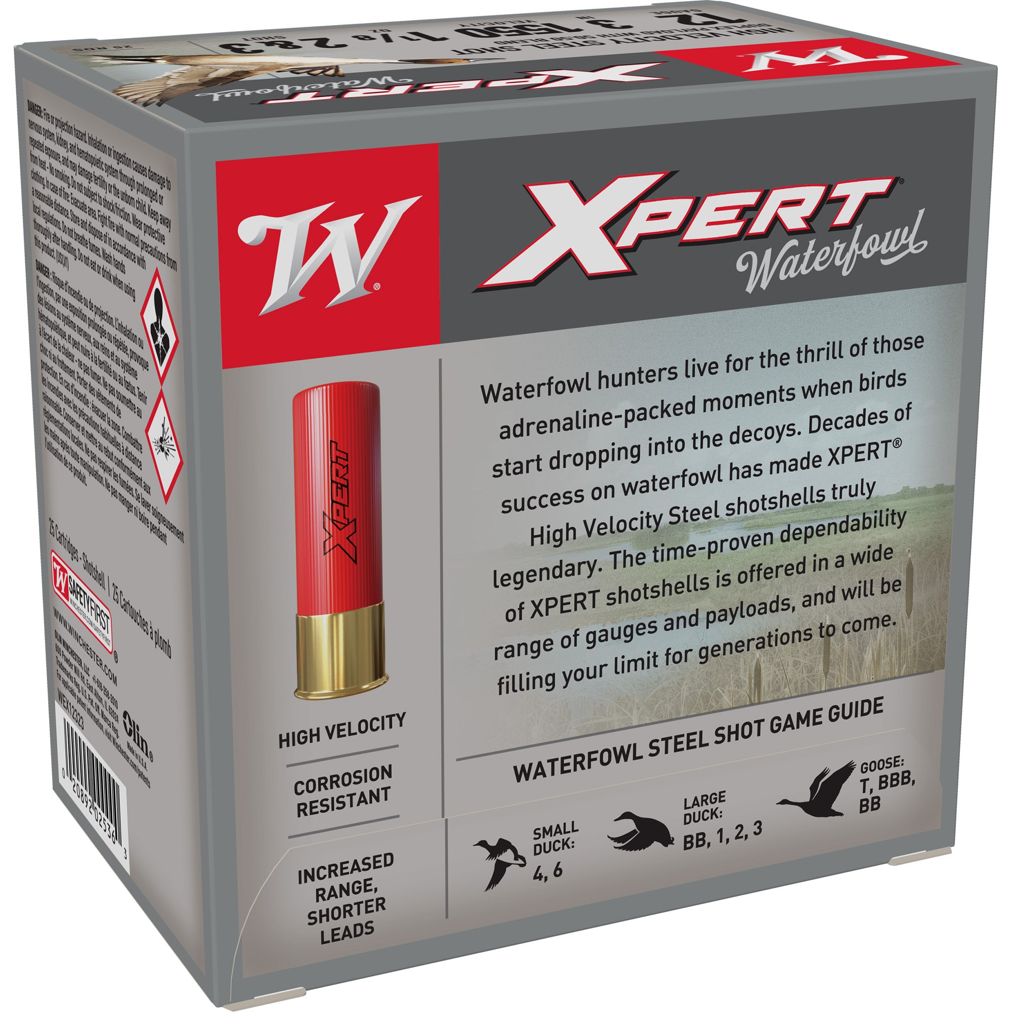 Winchester Ammunition Power Point Steel Shot 12 Gauge #2, 1 1/8 oz - 25 Rounds