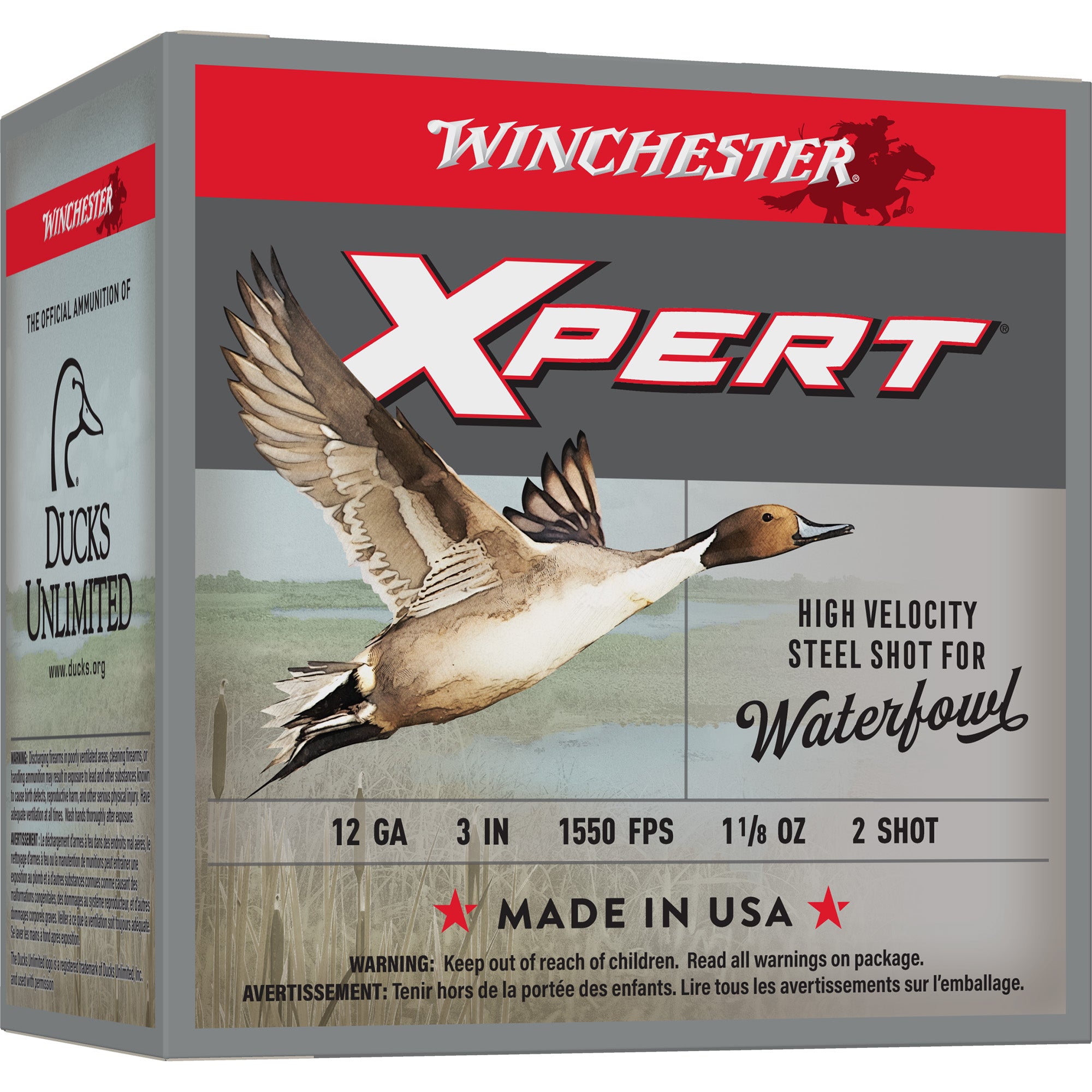 Winchester Ammunition Xpert Hi-Velocity Steel 12 Gauge #4 Shotshells - 25 Round Box