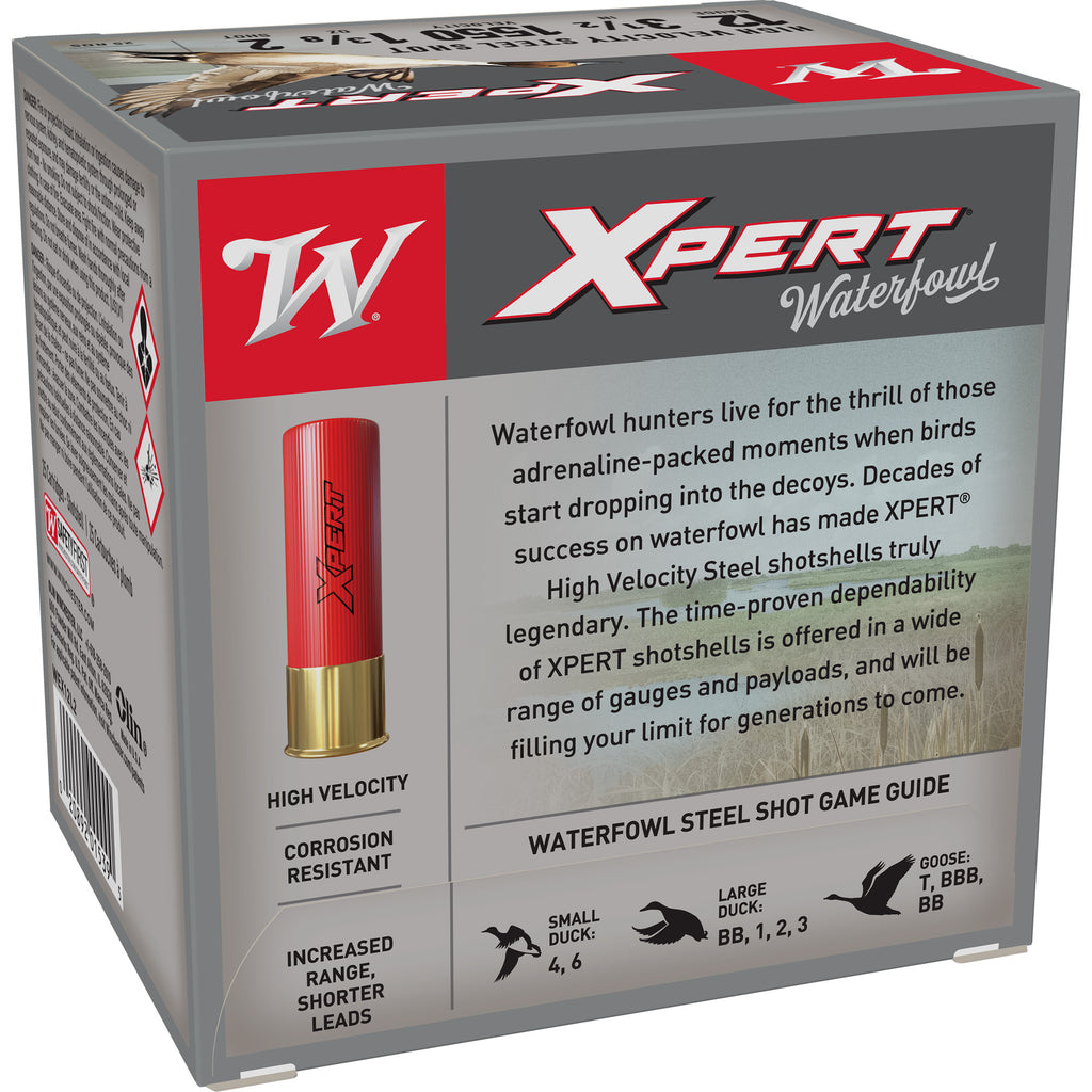 Winchester Ammunition Super-X Xpert Steel 12 Gauge 3.5-Inch #2 Steel Shot, 1 3/8 Ounce, Box of 25