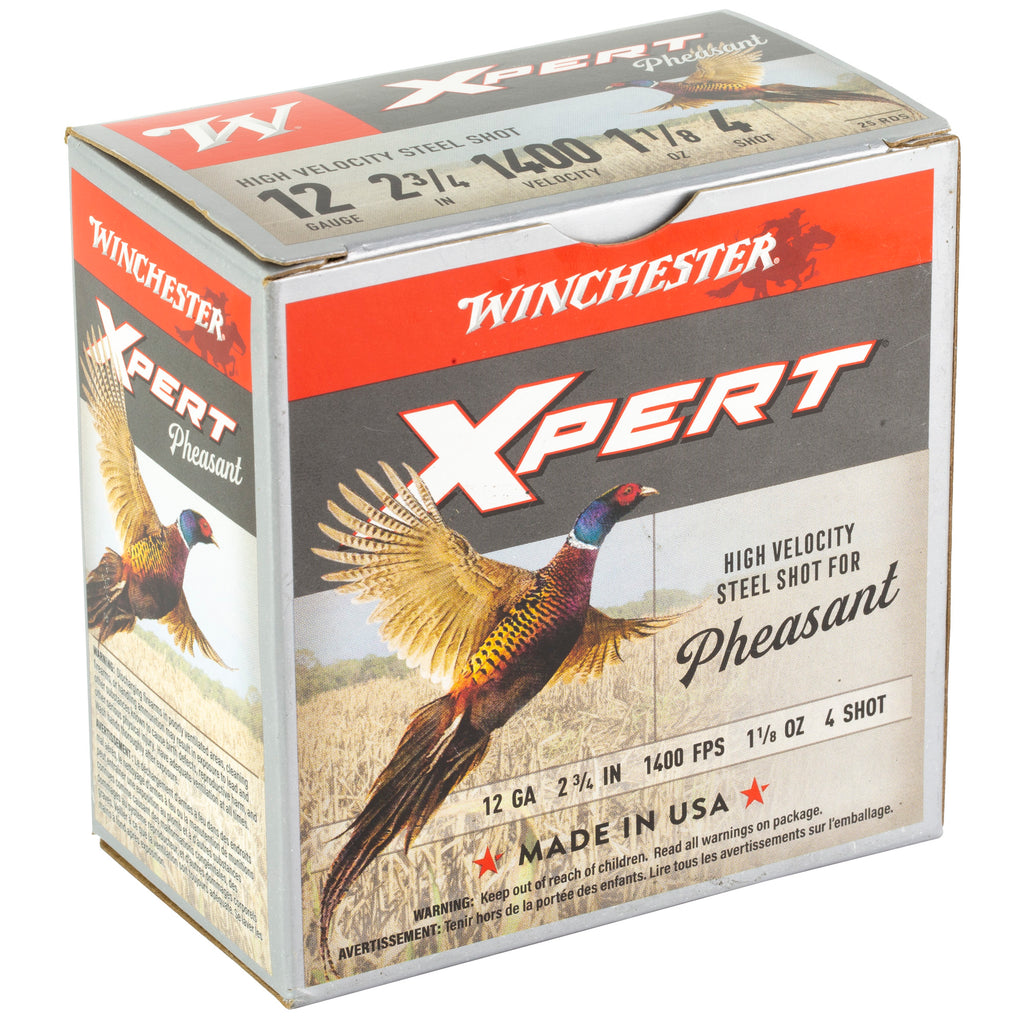 Winchester Ammunition Xpert Steel Shot 12 Gauge #4, 1 1/8 oz, 25 Rounds per Box