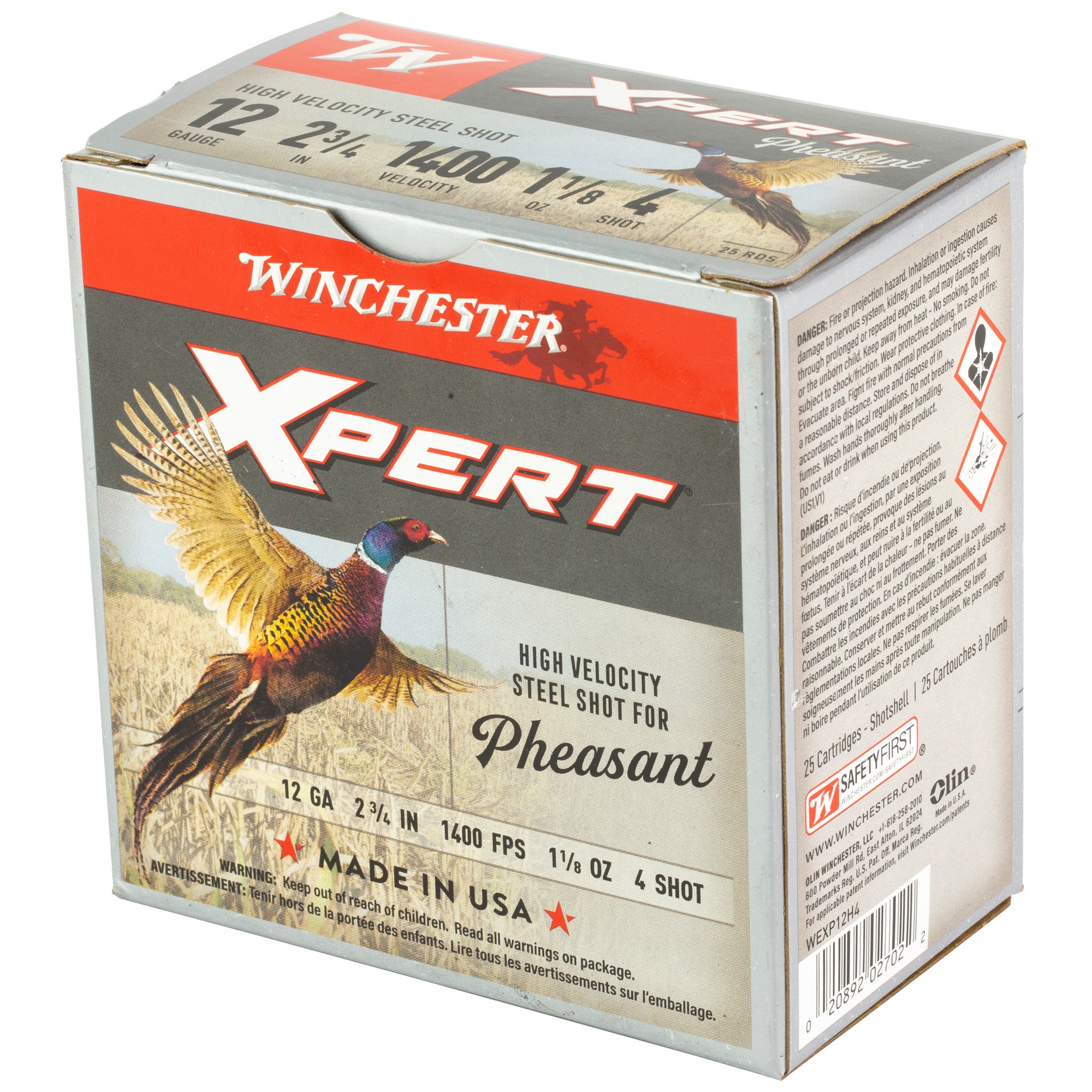 Winchester Ammunition Xpert Steel Shot 12 Gauge #4, 1 1/8 oz, 25 Rounds per Box