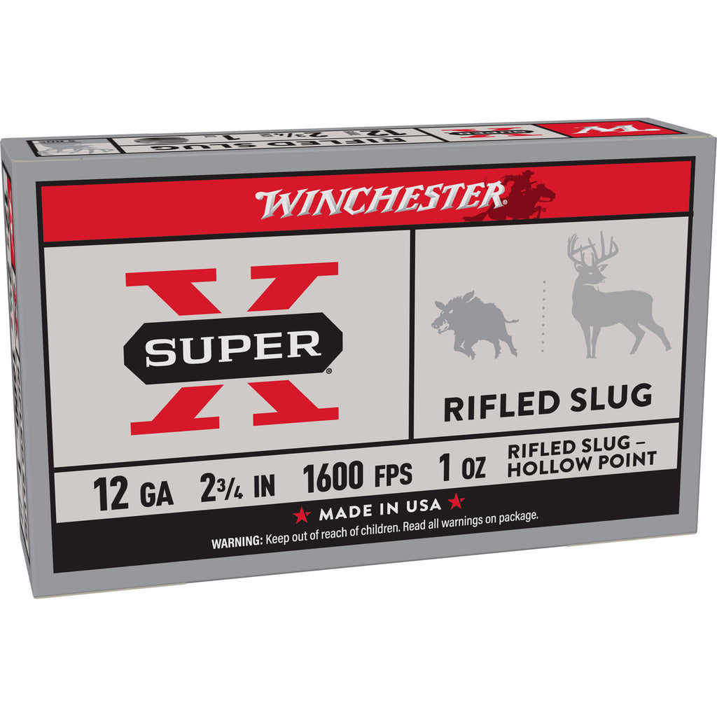Winchester Ammunition Power Point 12 Gauge 2.75-inch Rifled Slug - 1 oz, Box of 5