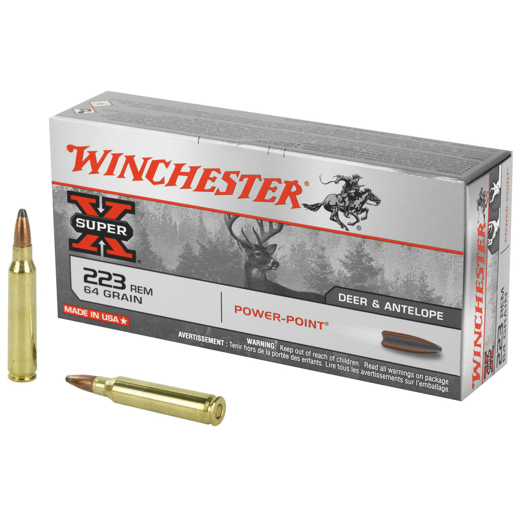 Winchester Ammunition Power Point .223 Remington 64 Grain - Box of 20 Rounds