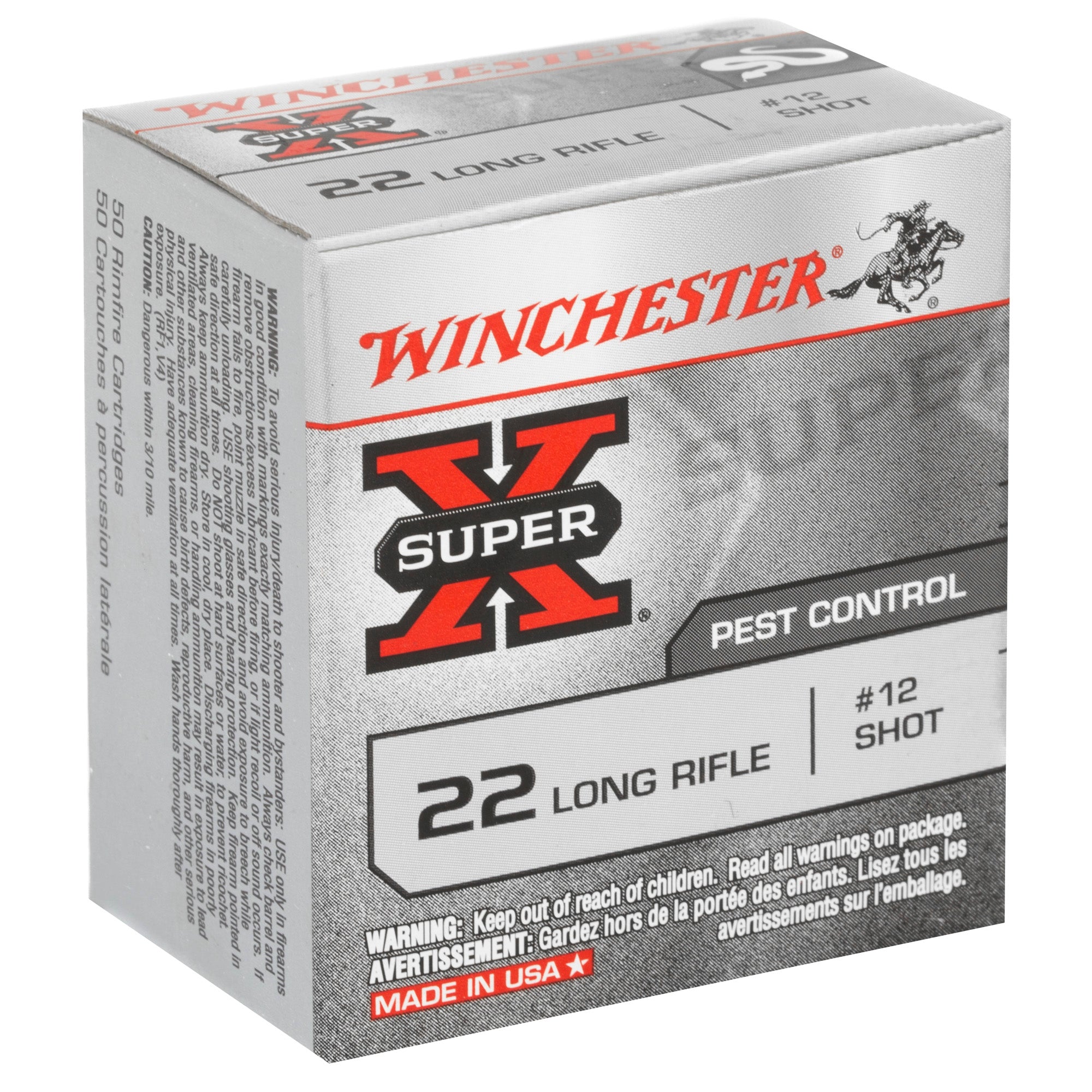 Winchester Ammunition Power Point 22 LR #12 Shot - 50 Rounds Per Box