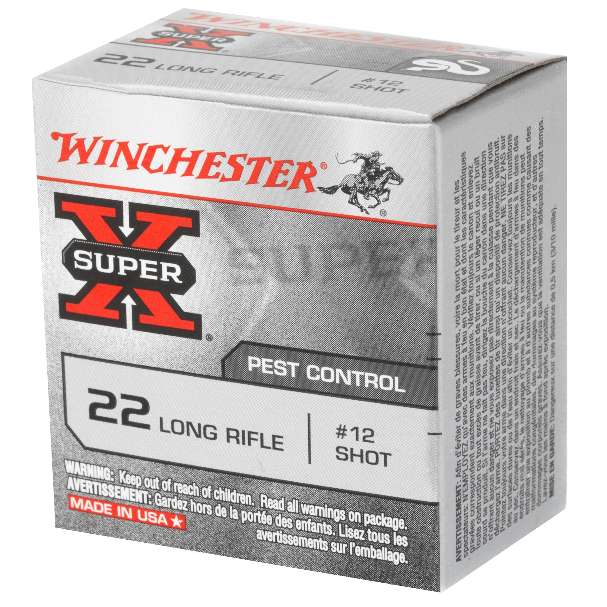 Winchester Ammunition Power Point 22 LR #12 Shot - 50 Rounds Per Box