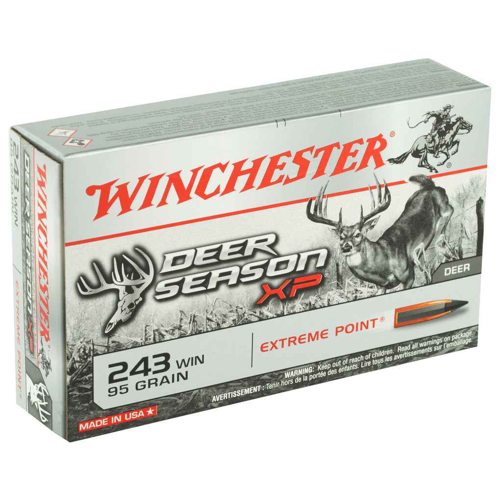 Winchester Ammunition Deer Season XP .243 Winchester 95-Grain Polymer Tip Rifle Ammunition