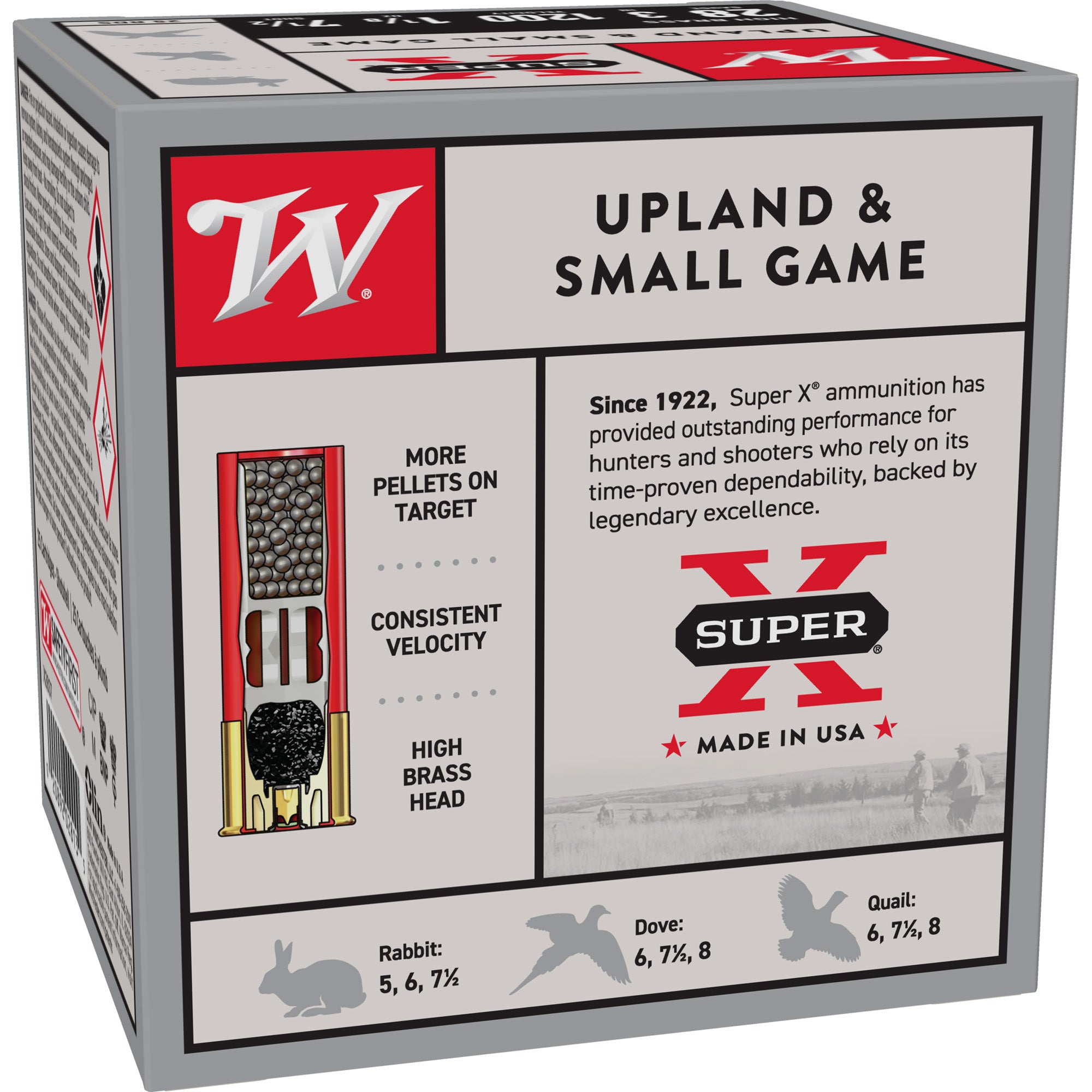 Winchester Ammunition Super-X Power Point 28 Gauge Shotshells – 3-Inch, 7.5 Grain, 25 Rounds per Box