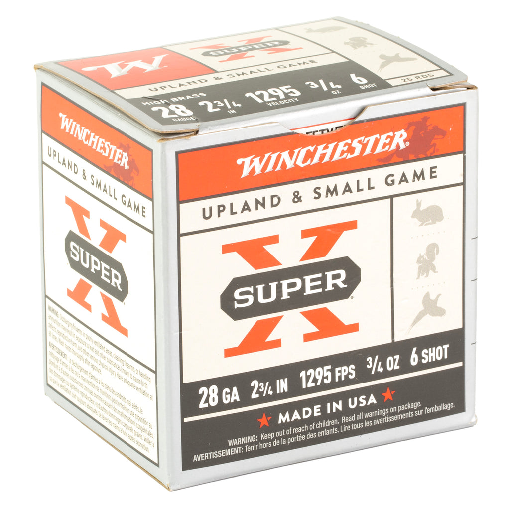 Winchester Ammunition Power Point 28 Gauge #6 Shotgun Shells - 3/4 oz, 25 Rounds per Box