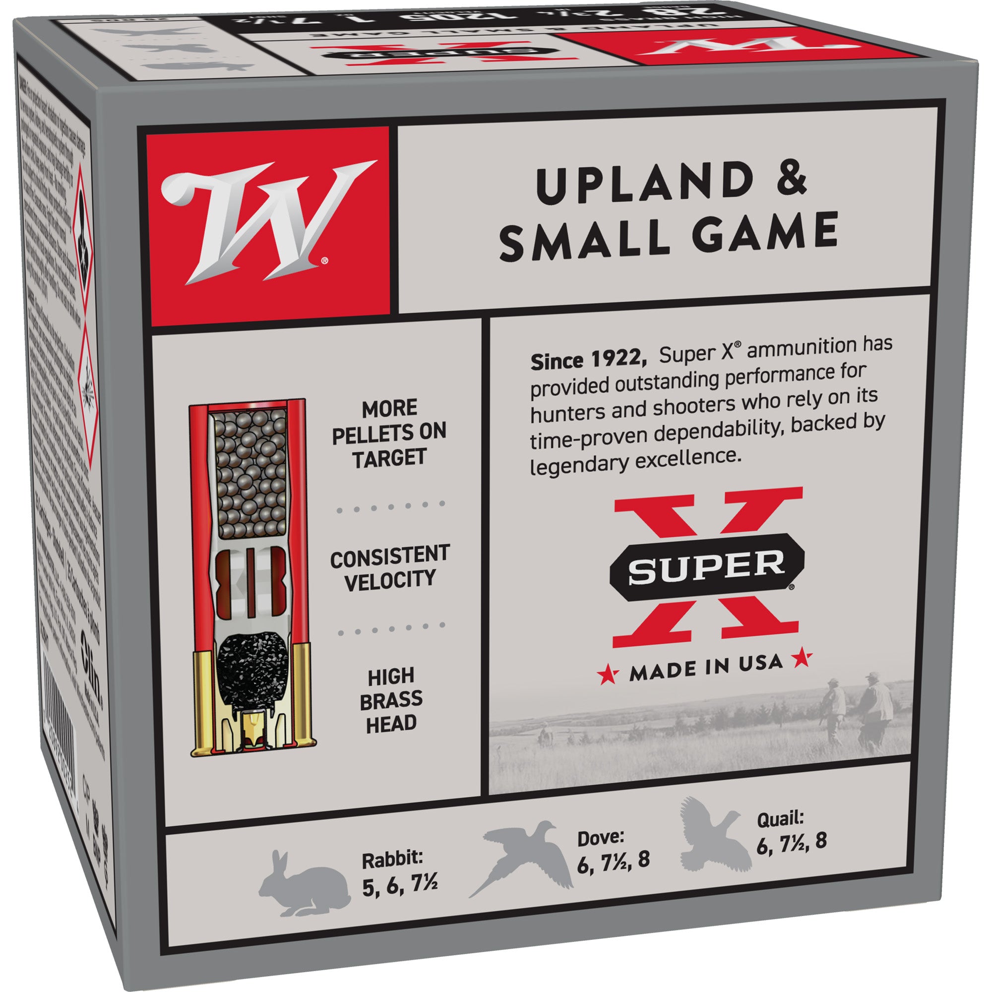 Winchester Ammunition Power Point 28 Gauge Shotshell - 1 oz #7.5, 25 rounds per box