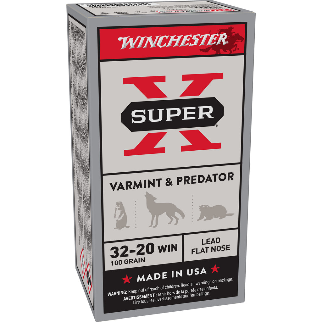 Winchester Ammunition Power Point 32-20 Winchester 100 Grain Lead Flat Nose Ammunition (50 Rounds per Box, 500 per Case)