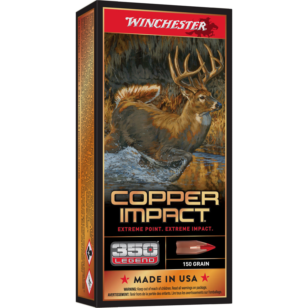 Winchester Ammunition Deer Season XP Copper 350 Legend 150 Grain Polymer Tip - 20 Rounds