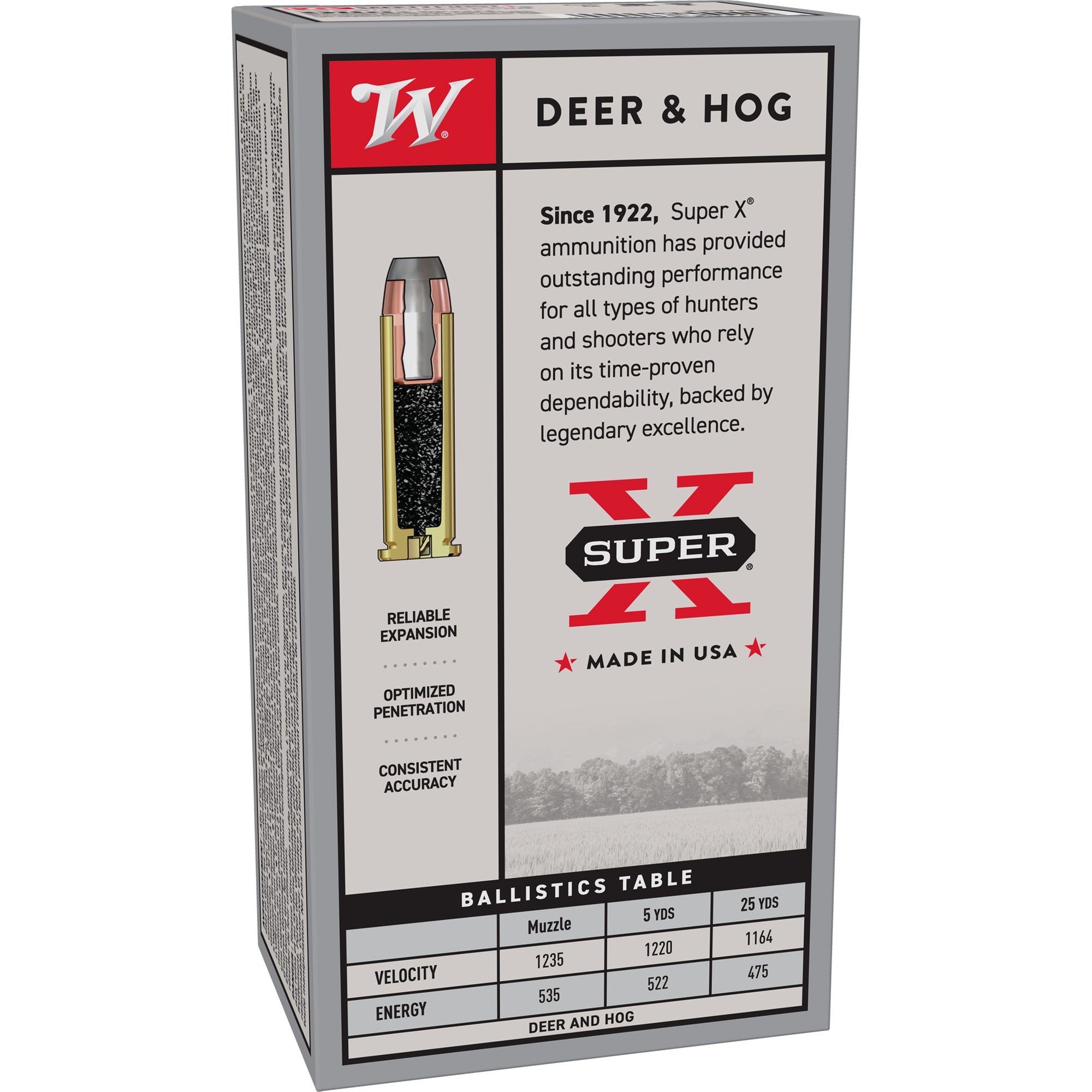 Winchester Ammunition Power Point 357 Magnum 158-Grain Jacketed Soft Point – 50 Rounds per Box